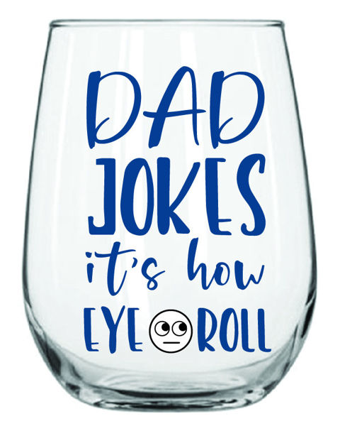 Picture of DAD JOKES STEMLESS GLASS